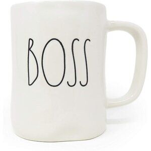Rae Dunn By Magenta Ceramic BOSS Coffee Tea Mug Farmhouse LL NEW Boss Gift